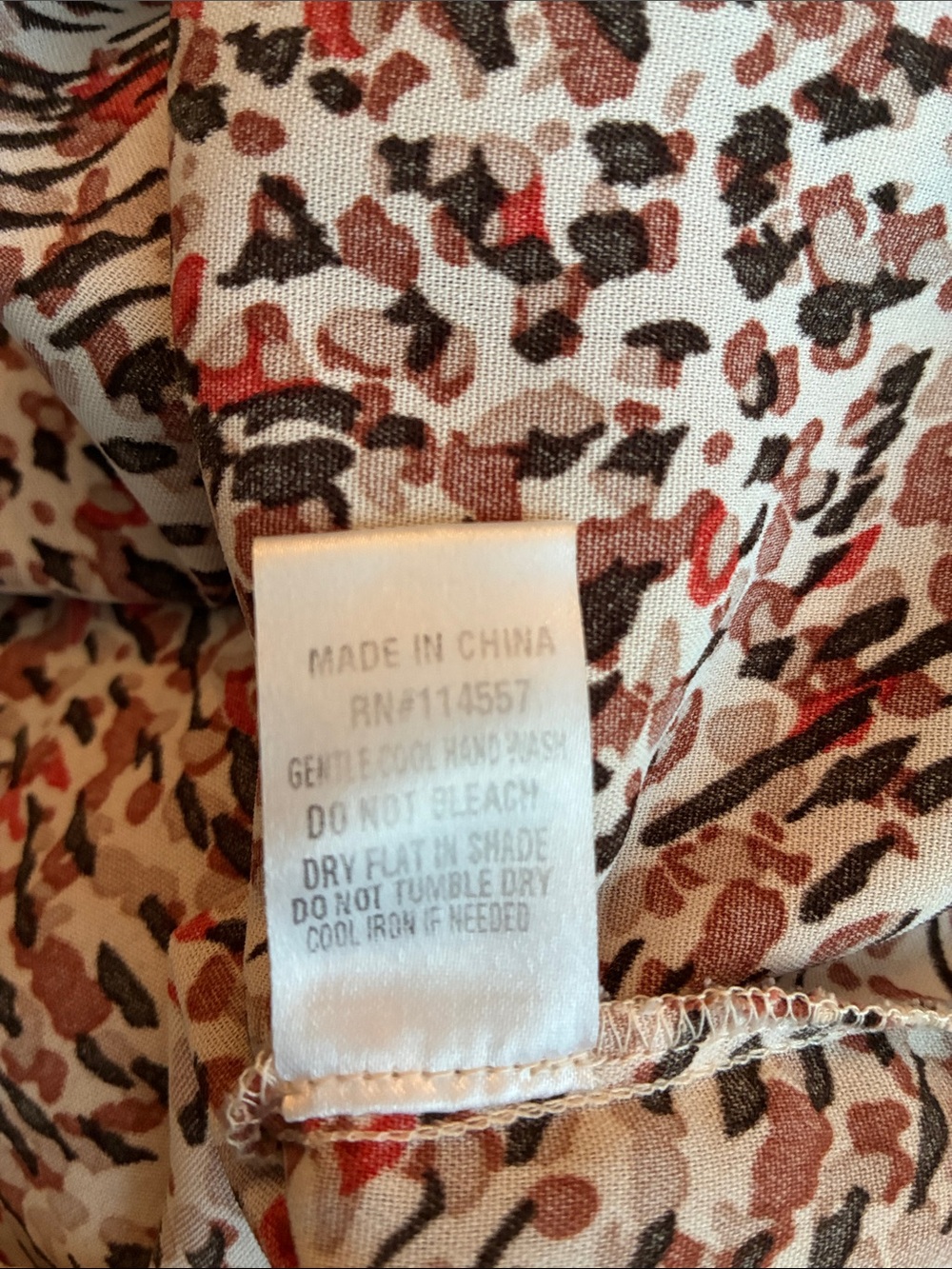 Anthropologie THML Cream Blouse with Speckle Print Size XS - Picture 7 of 7